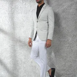 crimsoune club Men Checkered Single Breasted Casual Blazer image 2