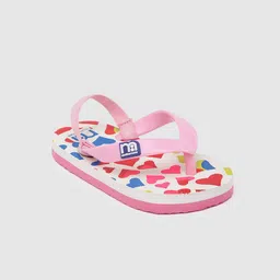 mothercare Girls Multicoloured Printed Rubber Thong Flip-Flops with Back Strap image 4