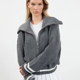 Trendyol Women Cable Knit Cardigan-image-71