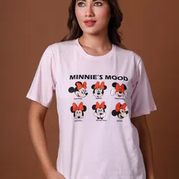 69 FASHION STREET Women Printed Pure Cotton T-shirt-image-92