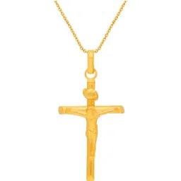 malabar gold and diamonds Malabar Gold & Diamonds 22k BIS Hallmark Yellow Gold Pendant for Women-picture-24