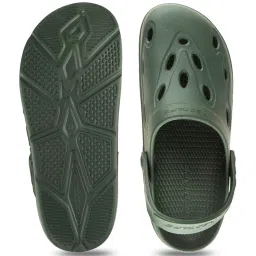 Red Tape Men's Olive Back Strap Clogs image 4