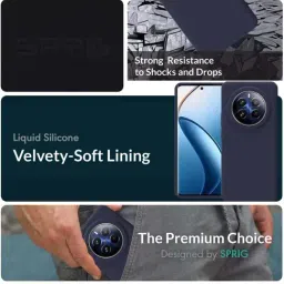 Sprig Back Cover for Realme 12 Pro (Blue) image 2