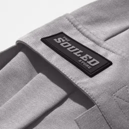 The Souled Store Grey Cotton Regular fit Track Pants image 4