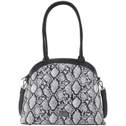 Caprese Saylor Black Faux Leather Textured Shoulder Handbag-picture-35