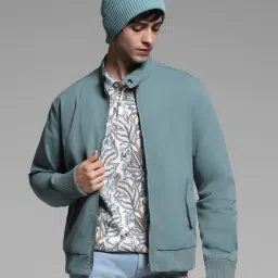 Jack & Jones Sage Green Cotton Regular Fit Jacket image 4