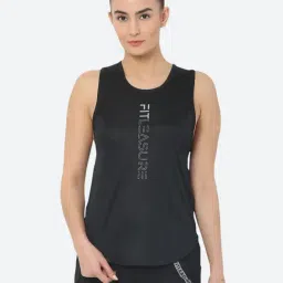 Fitleasure Black Graphic Print Tank Top-picture-12
