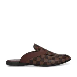 El Paso Men's Brown Mule Shoes-picture-35