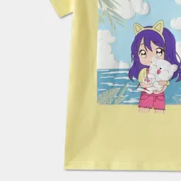 R&B Kids Yellow Graphic Regular Fit T-Shirt image 4