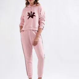 Elle Pink Cotton Printed Sweatshirt image 4