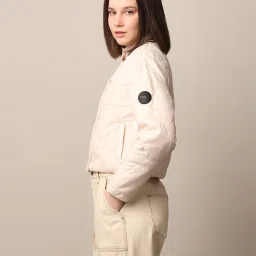 Only Beige Regular Fit Puffer Jacket image 4