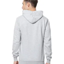 Campus Sutra Grey Hooded Sweatshirt image 2