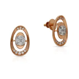 Malabar Gold and Diamonds 18k Rose Gold Diamond Stud Earrings-picture-44