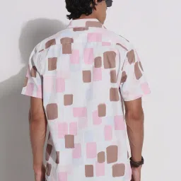 showoffff Showoff White Relaxed Fit Printed Shirt image 4