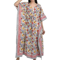 Fabric Venue Floral Print Kaftan Maxi Dress-picture-21