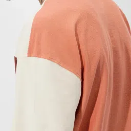 The Souled Store Multi Cotton Oversized Colorblock T-Shirts image 4