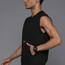 HRX by Hrithik Roshan Men Solid Sweatshirt image 2