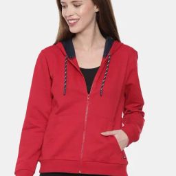 3PIN Red Cotton Hoodie-picture-33