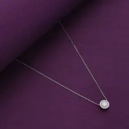 Kai Jewel Sterling Silver Single Crystal Zirconia Casual Necklace-picture-26