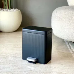 Mason Home Black Metal Alloy Dustbin image 5