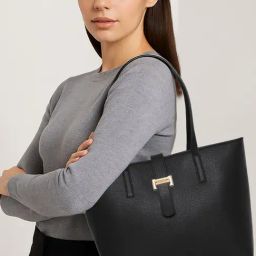 Esbeda Black Siena Classic Large Tote-picture-1