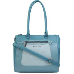 Caprese Gigi Sapphire Faux Leather Textured Shoulder Handbag-image-92