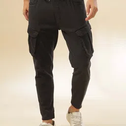 HERE&NOW Men Slim Fit Joggers Trousers-picture-22