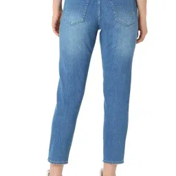 Spykar Women Printed Light Blue Jeans image 2