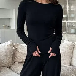 LULU & SKY Round Neck Loungewear Set image 3