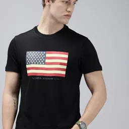 U.S. Polo Assn. Denim Co. Graphic Printed Pure Cotton Slim Fit T-shirt-picture-20
