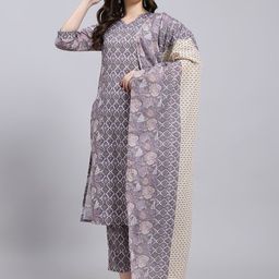 Anouk Rustic Women Floral Printed Regular Kurta with Trousers & With Dupatta-picture-0