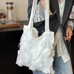 StyleCast x Revolte Women Floral Shopper Applique Tote Bag image 5