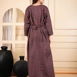MAYA PRINT Checked Maxi Nightdress image 2