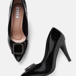 ELLE Women Metal Detail Slim Heel Pumps-picture-30