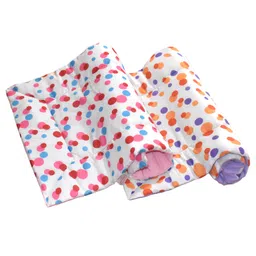 Vparents Preemiee New Born Baby Godadi Soft Cotton Baby godi Godari|Baby Bed|Crib Sheet|bedding set Pink and Orange-picture-16