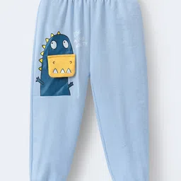 Mark & Mia Full Length Trouser with Dino Print & Applique - Light Blue-picture-38