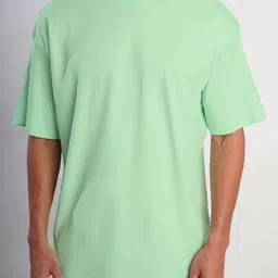 Bene Kleed Men Oversized Drop-Shoulder Sleeves Cotton T-shirt image 3