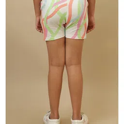 Kidsville Knit Mattel Featuring Barbie Printed Shorts - White & Pink image 3