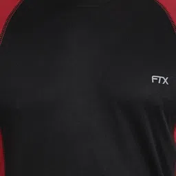 FTX Colourblocked Round Neck Raglan Sleeves Regular Fit Casual T-Shirt image 5
