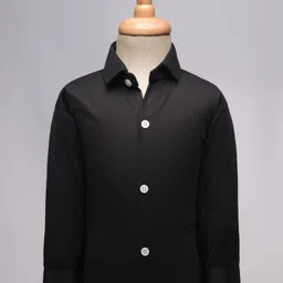 Rikidoos Full Sleeves Solid & Checked 4 Piece Party Suit With Tie - Grey image 4