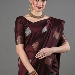 Moda Rapido Woven Design Zari Art Silk Banarasi Saree image 5