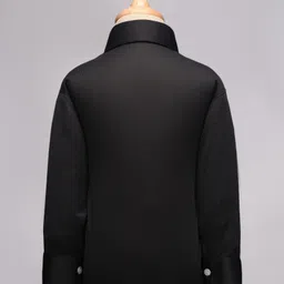 Rikidoos Full Sleeves Solid & Checked 4 Piece Party Suit With Tie - Grey image 5