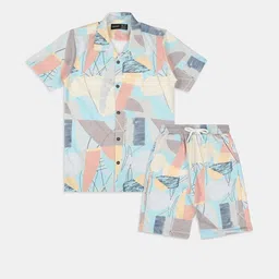 CAVIO Boys Printed Shirt with Shorts-picture-11