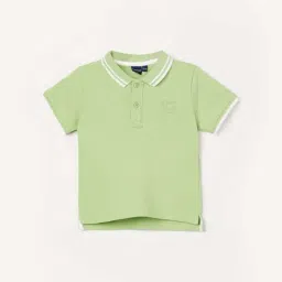 Juniors By Lifestyle Green Cotton Regular Fit Polo T-Shirt-image-47