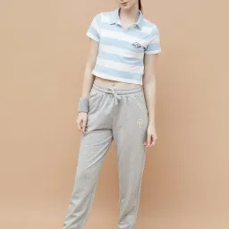 KAPPA Grey Cotton Solid Pants image 4