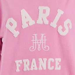Styli Pink Printed Sweatshirt image 4