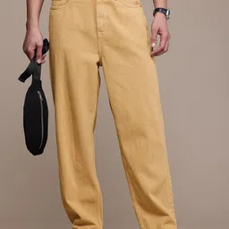 FCUK Men Pure Cotton Loose Fit Jeans-image-45