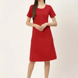 BRINNS Red Midi A Line Dress-picture-21