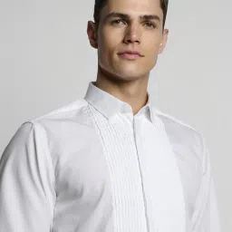 Peter England White Slim Fit Shirt image 4