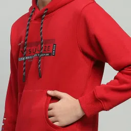 Monte Carlo Boys Red Cotton Blend Printed Sweatshirt image 4